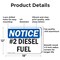 Signmission No. 2 Diesel Fuel OSHA Notice Sign, Aluminum, 18in W x 12in L, 2PK OS-2PACK-NS-A-1218-L-15196 - alternate 2